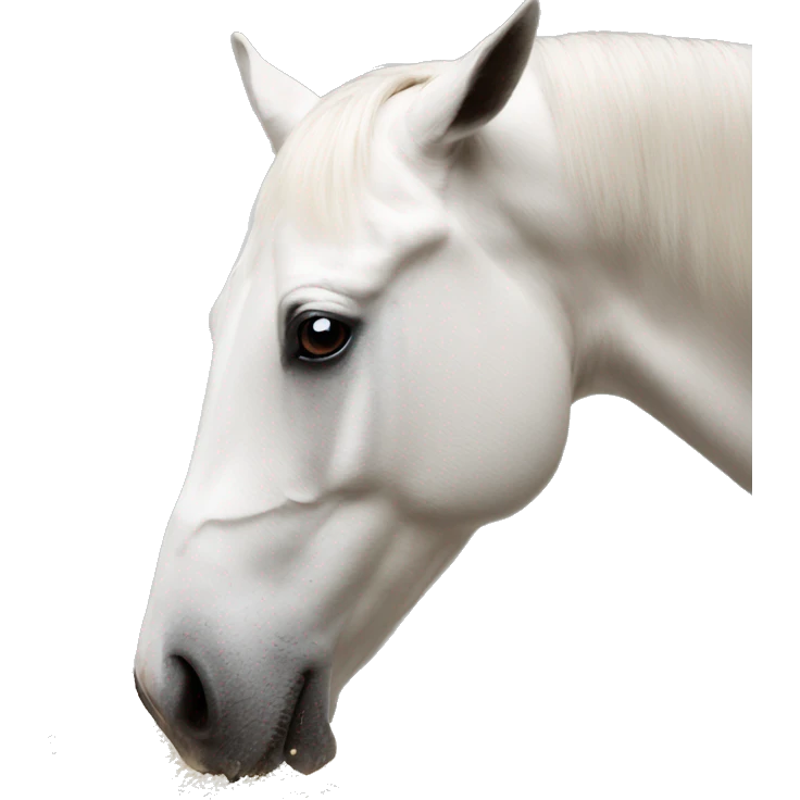Horse seeing what white flour smells like emoji