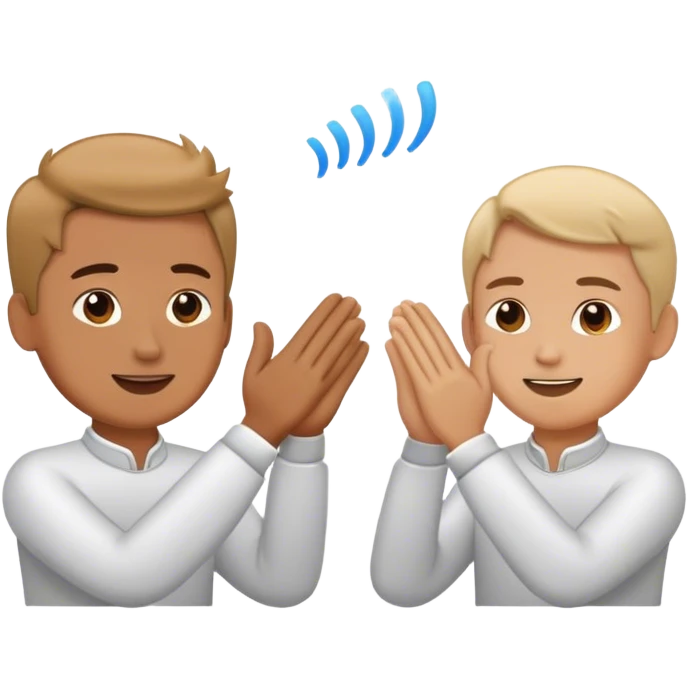 clapping another's hand 
 emoji
