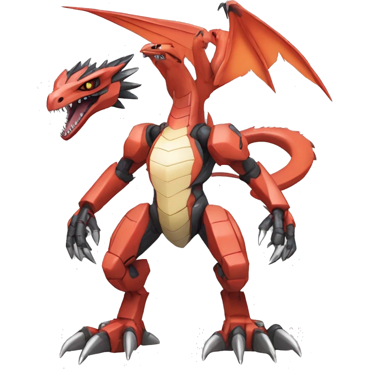 Cool Edgy Digimon-Fakemon-Guilmon-Velociraptor-Dragon-Mecha full body emoji