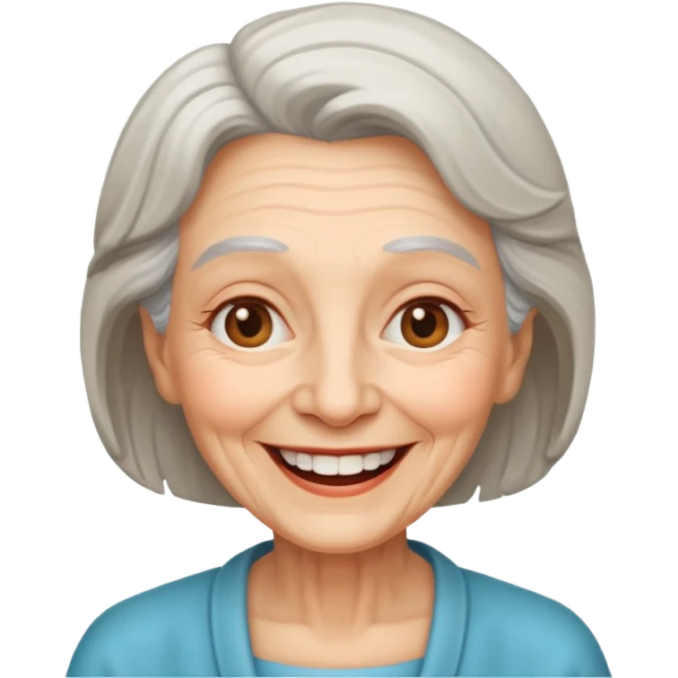 Old happy woman emoji