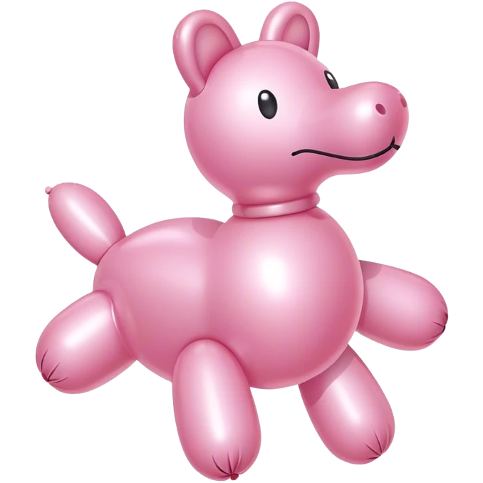 light pink Balloon animals  emoji