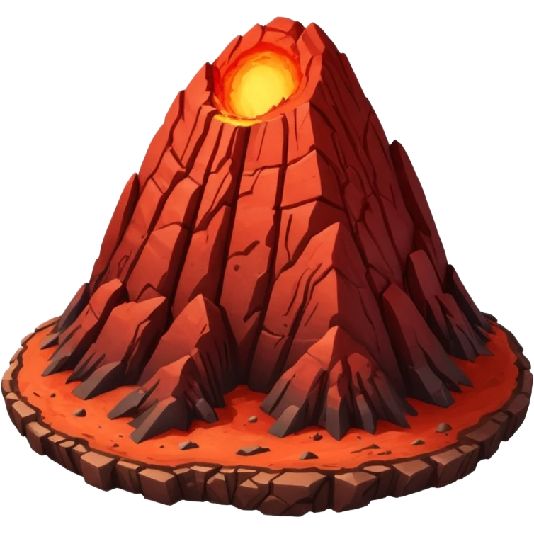 Planet with Olympus mons emoji