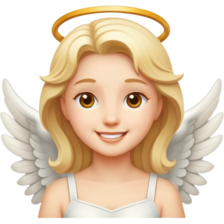 Happy angel emoji