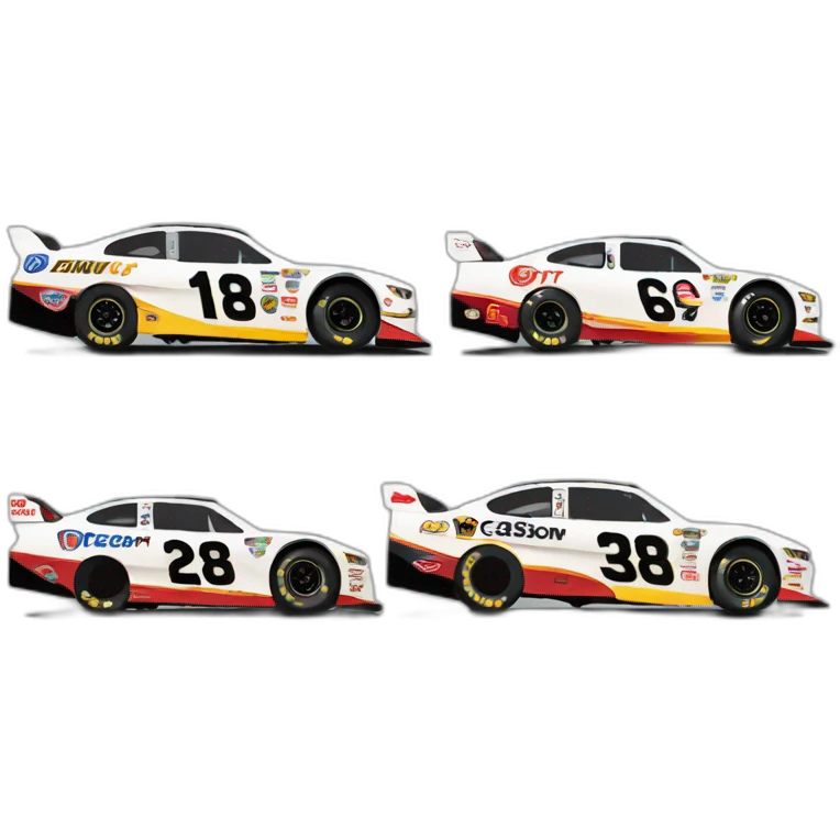 side view of nascar race car emoji