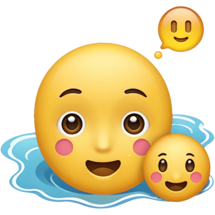 파란색 하트 emoji