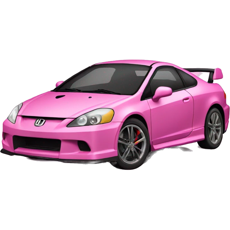 Pink Honda rsx with glitter emoji