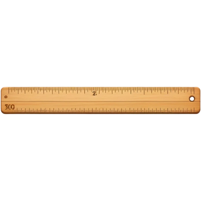 ruler with measurement markings emoji