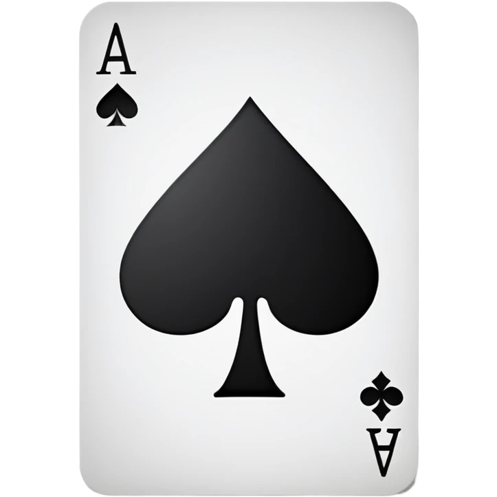 ace of spades playing card emoji