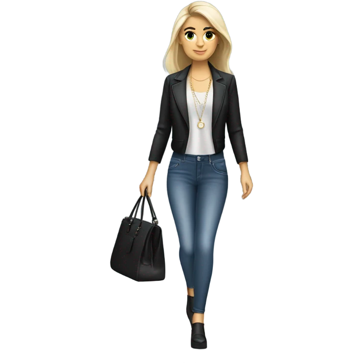Serbian girl walking a fashion show emoji