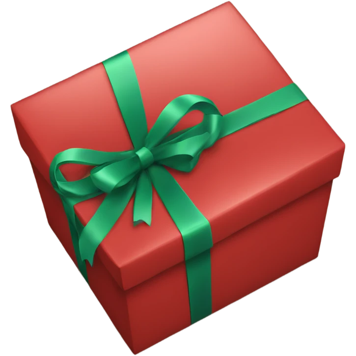 Red Christmas gift box  emoji