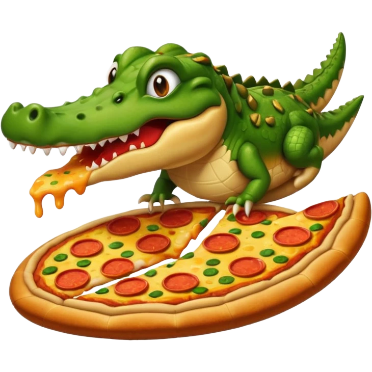Bombardino crocodile eats pizza🍕🍕 emoji