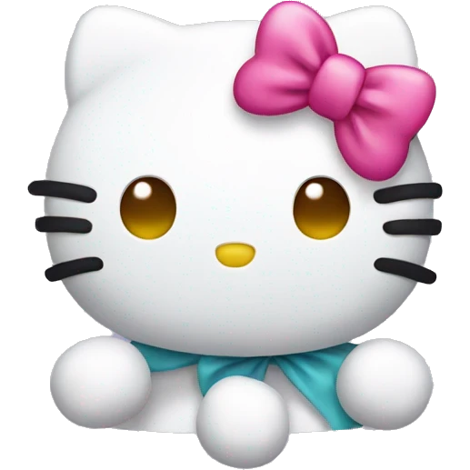 Hello kitty with a bow  emoji