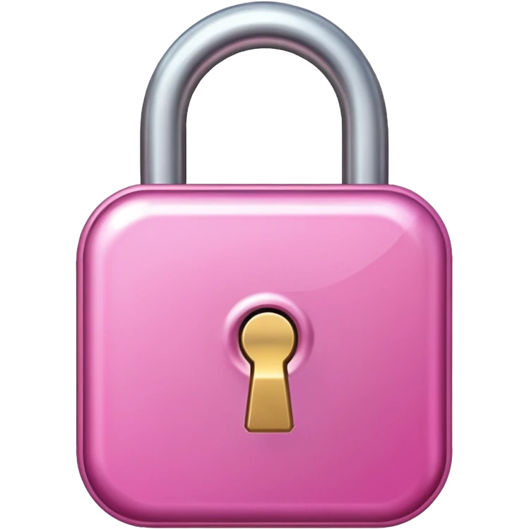 pink lock unlocked emoji