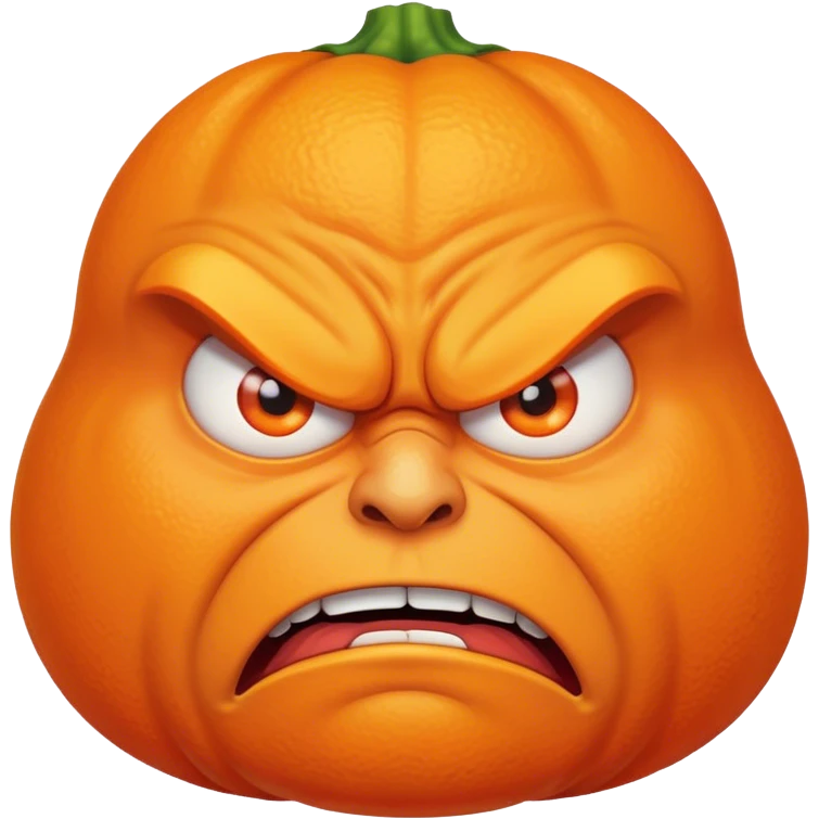 Angry orange trump emoji