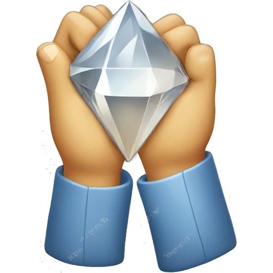 Diamond hands cryptocurrency hodl emoji