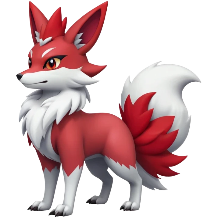 Braixen-Zoroark-Zangoose-hybrid-creature emoji