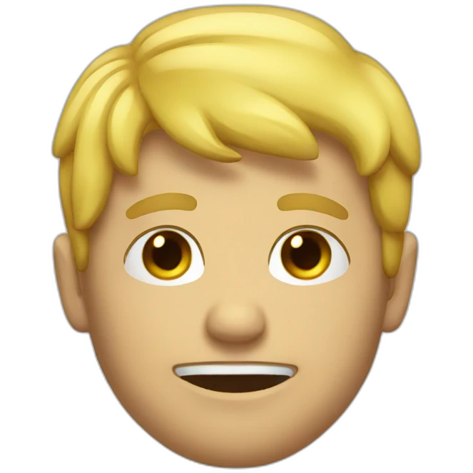 Blonde guy vomit rainbow emoji