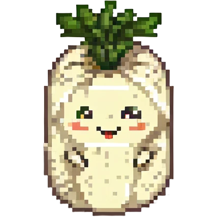 happy daikon emoji
