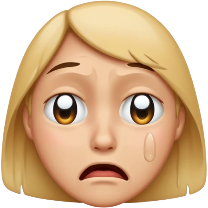 crying face emoji, expressive and clear emoji