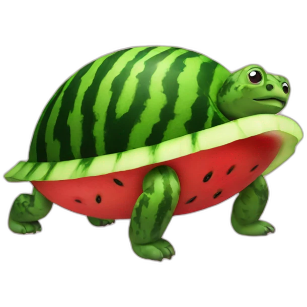 Watermelon turtle emoji