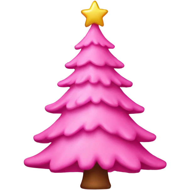 pink christmas tree emoji