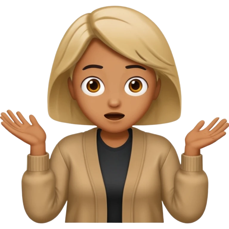 cool perosbn shrug suprised emoji
