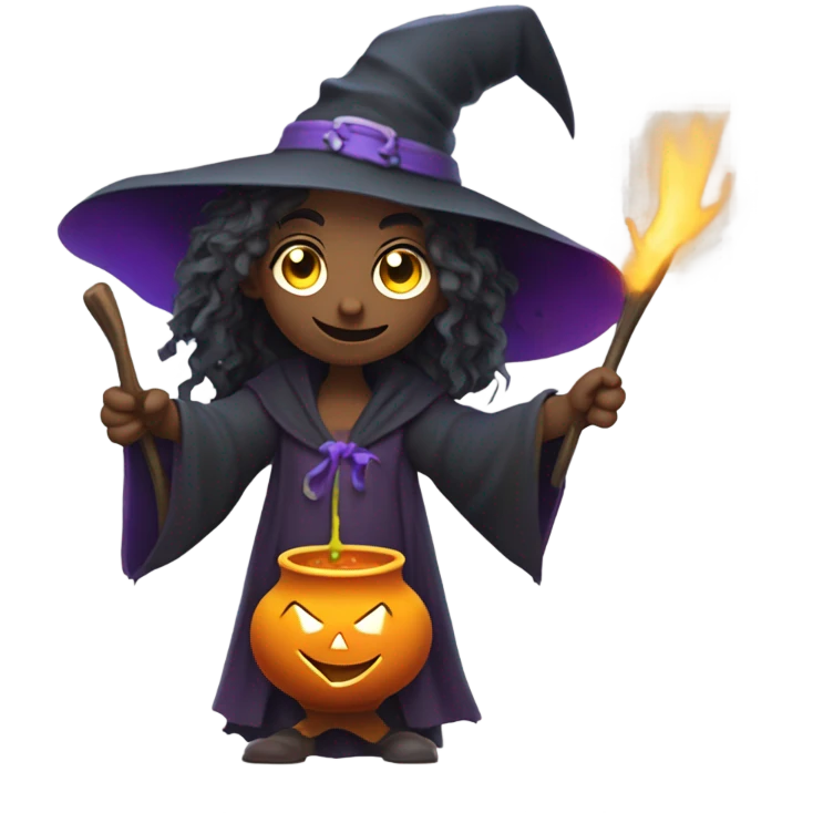 Drunk witch emoji