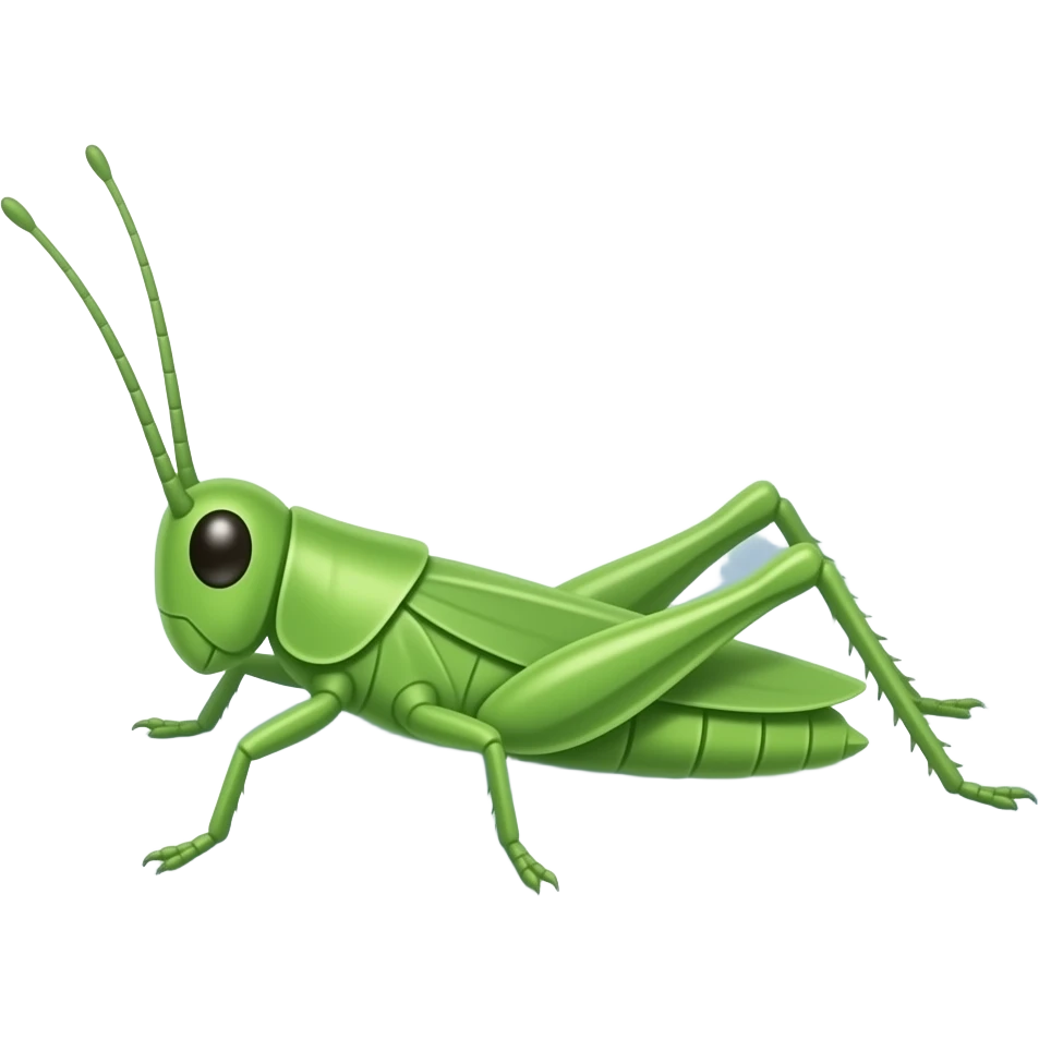 a cloud that reminds a grasshopper in shape emoji