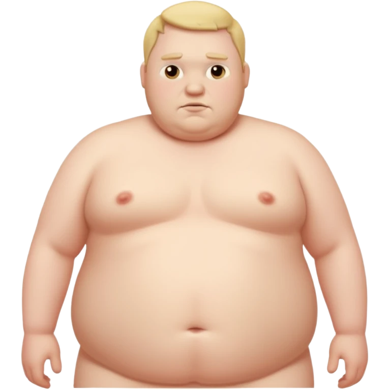 overweight naked man emoji