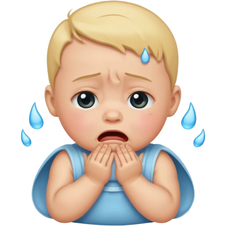 Baby crying emoji