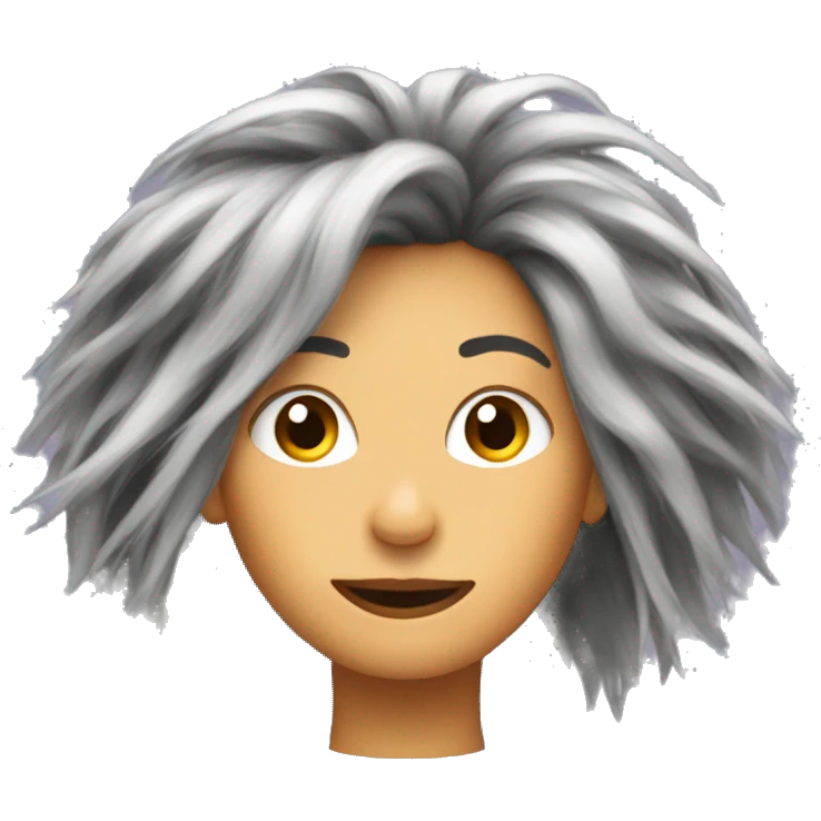 static hair woman emoji