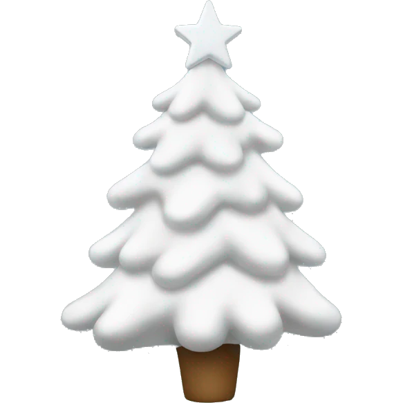 White Christmas Tree emoji