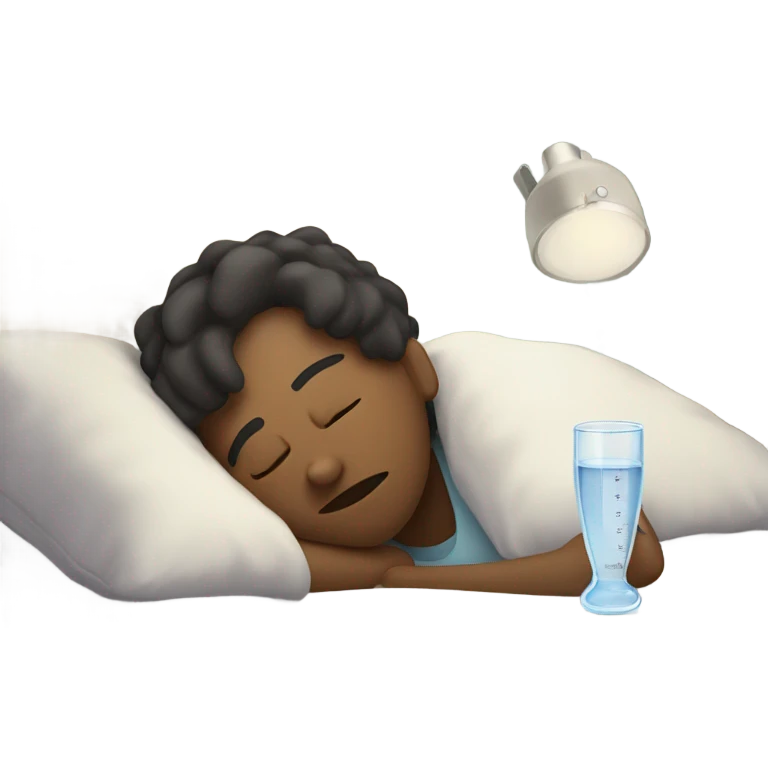 sick in bed emoji