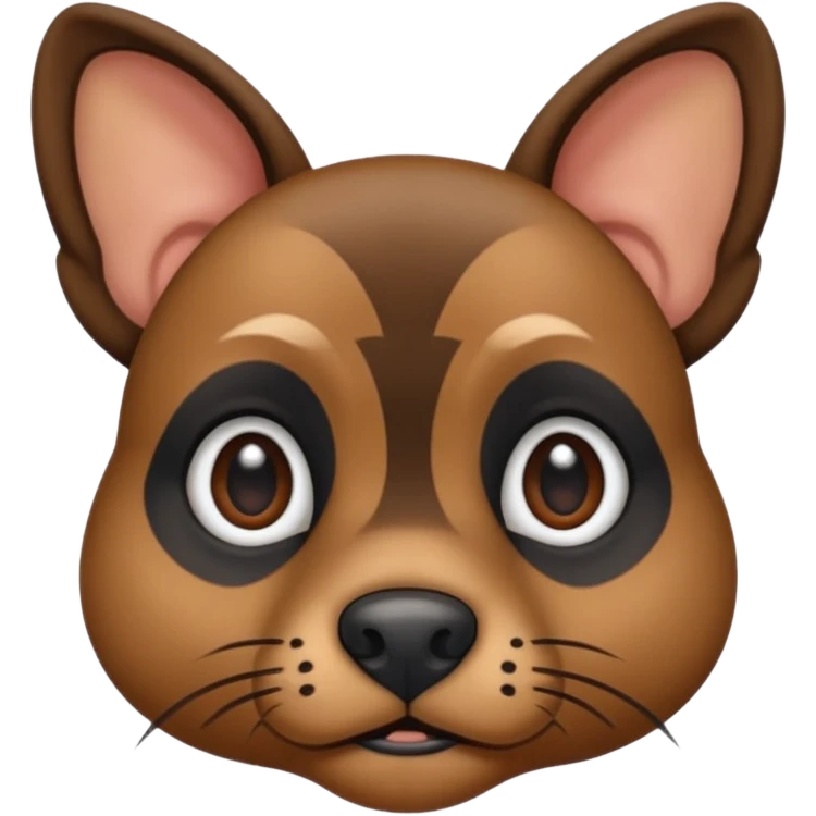black and brown petit brabancons  emoji