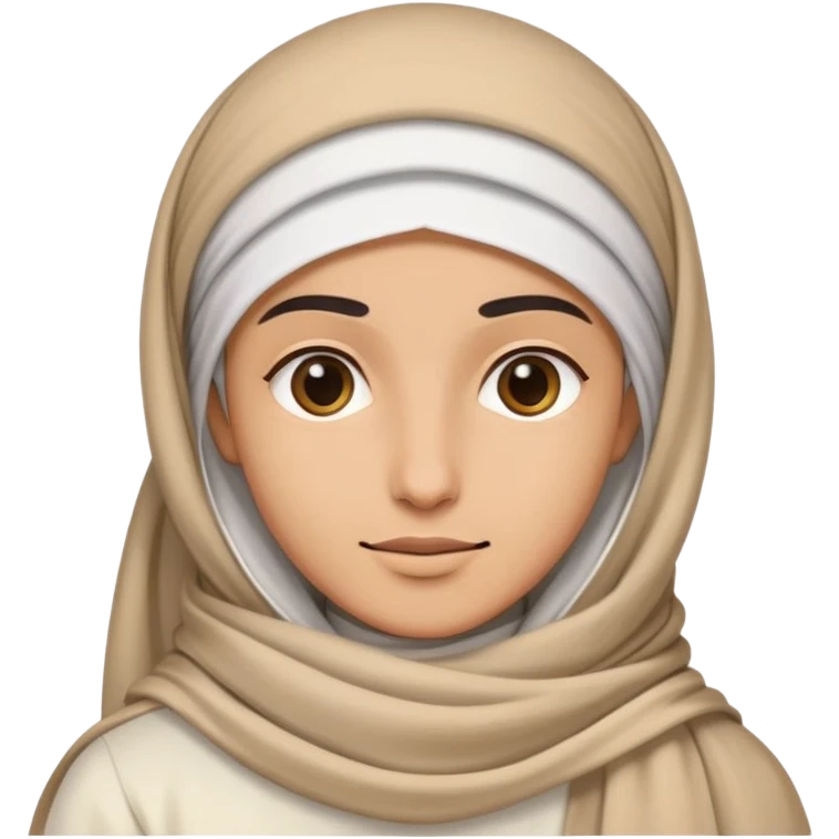 Una cara con un pañuelo árabe  emoji