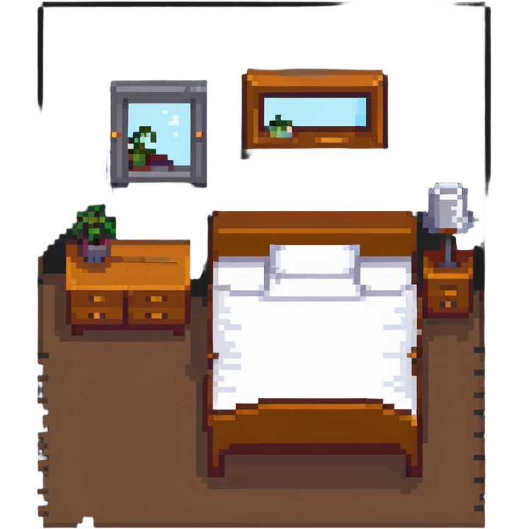 small bedroom with cute decor, cozy space aesthetic, pastel colors, plush toys, charming details emoji