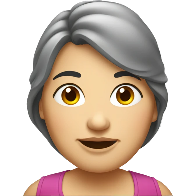 A fat woman  emoji