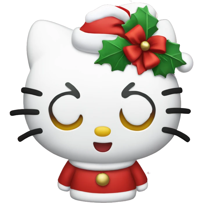 Hello kitty Christmas ￼ emoji
