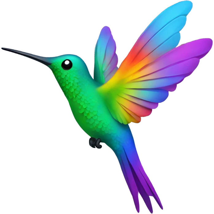 gay humming bird emoji