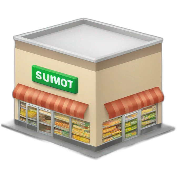 Supermarket structure emoji