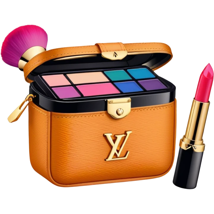 Louis Vuitton makeup emoji