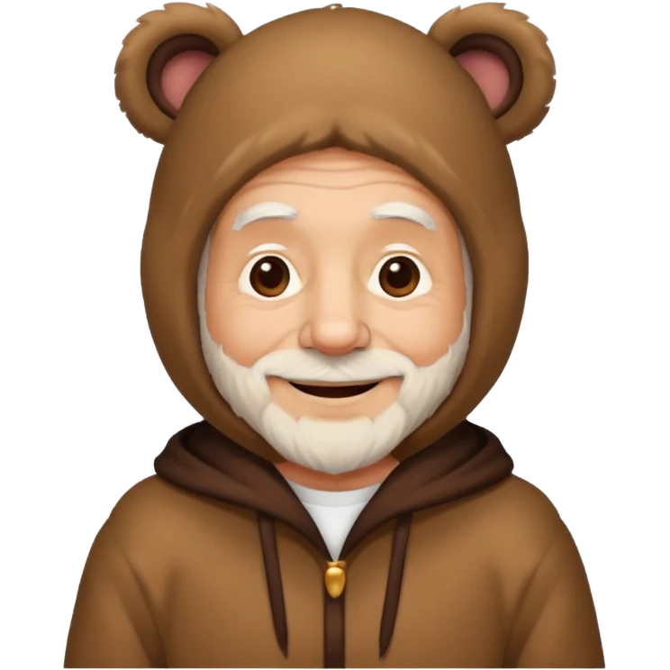  bear costume old men emoji