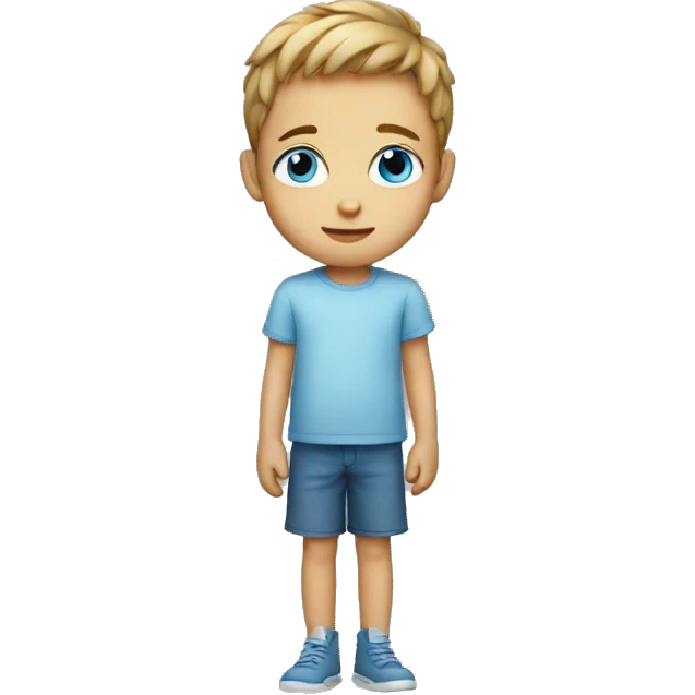 Boy with blue eyes emoji