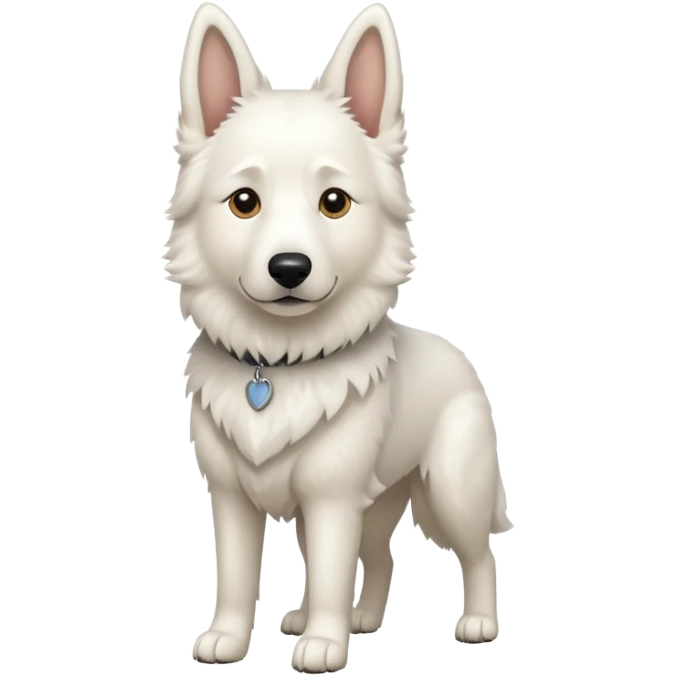 White shepherd emoji