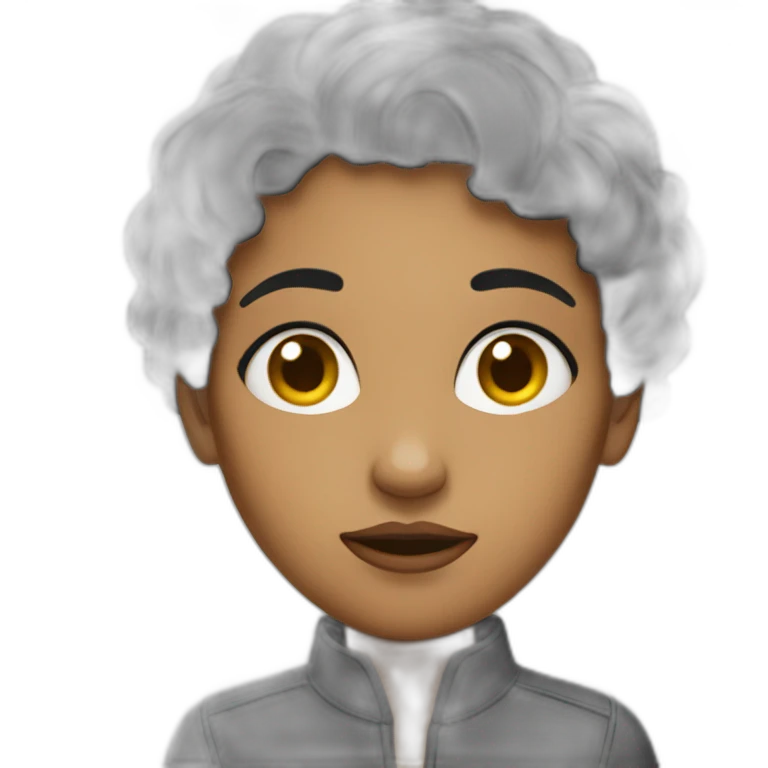 Femme brooshing emoji