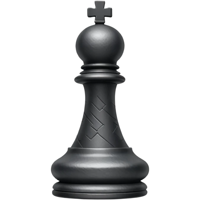 black chess pieces, rock piece emoji
