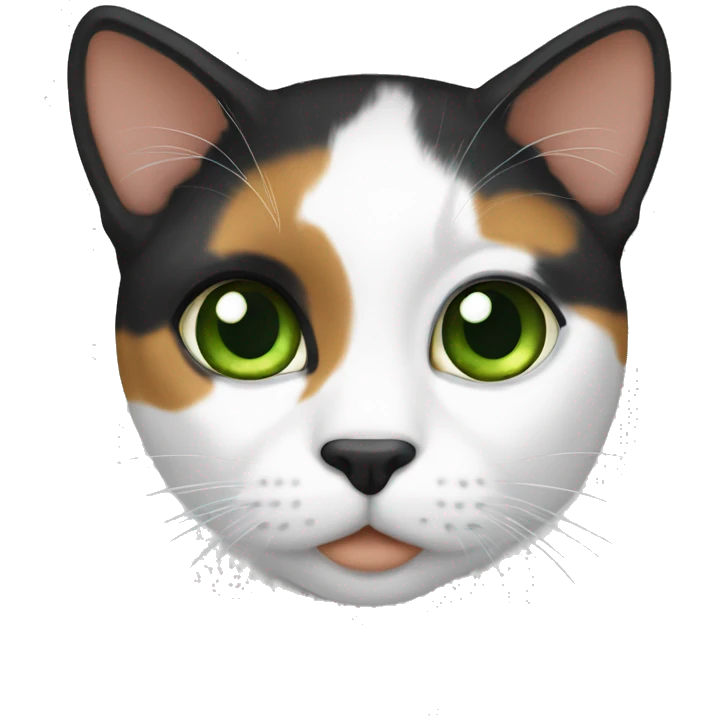 Calico green eyes emoji