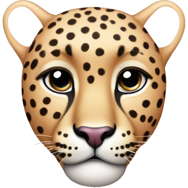 Pink cheetah  emoji
