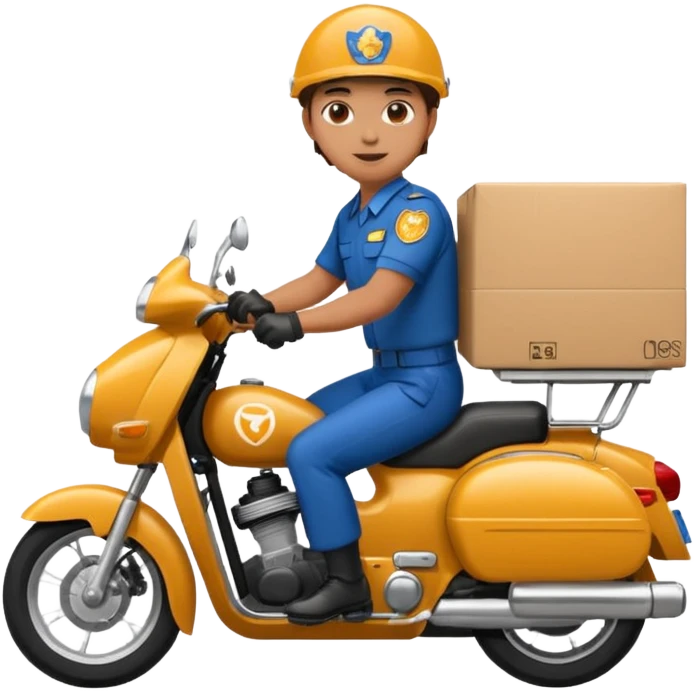 سوار بر موتور پستچی emoji