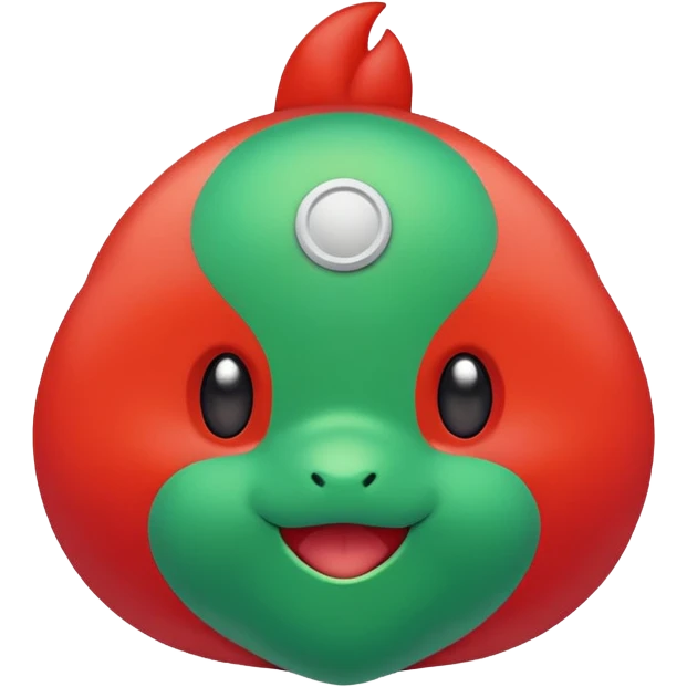 Pokemon red and green emoji